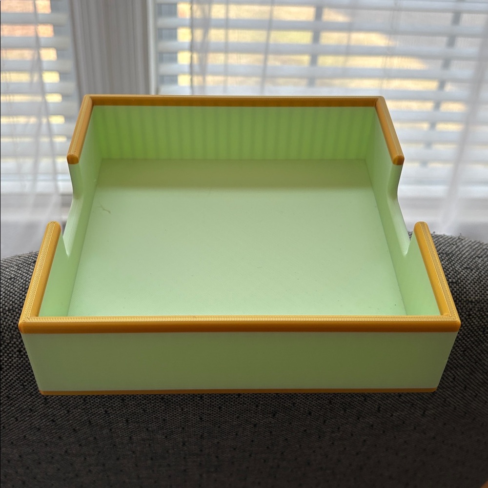 Mint & Gold Napkin and Desktop Catchall Tray - Home Storage & Organization